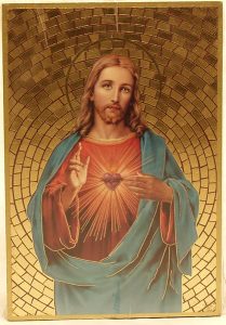 Sacred Heart of Jesus Plaque cm.15.5x10.5 - 6"x4"