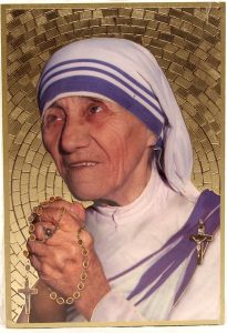 Mother Theresa Plaque cm.15.5x10.5 - 6"x4"