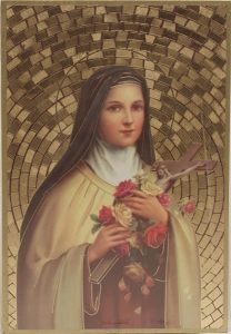 St.Therese Plaque cm.15.5x10.5 - 6"x4"