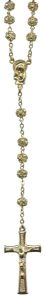 Strass Rosary Crystal Gold Plated mm.6