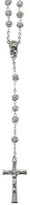 Strass Rosary Crystal Silver Plated mm.6