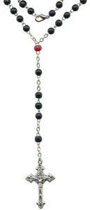 Wood Rosary mm.3 Black Collection