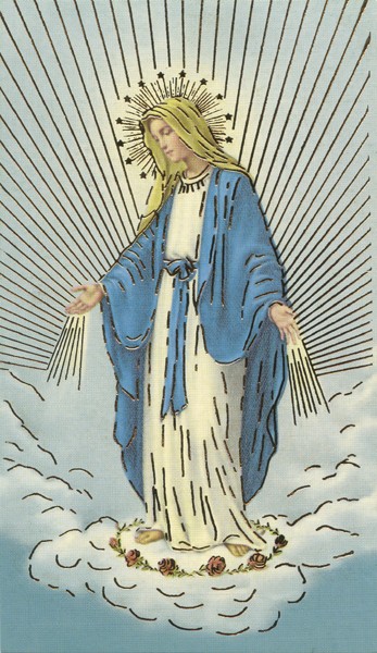 Miraculous Holy Card cm.7x12 - 2 3/4"x4 3/4"