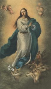 Holy card of Assumption cm.7x12- 2 3/4"x 4 3/4"