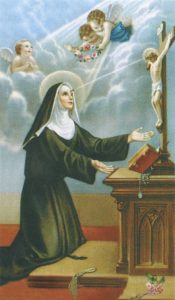 Holy card of St.Rita cm.7x12- 2 3/4"x 4 3/4"