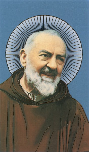Holy card of Padre Pio cm.7x12- 2 3/4"x 4 3/4"