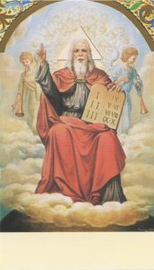 Holy card of Holy Father cm.7x12- 2 3/4"x 4 3/4"