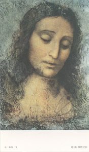 Holy card of Jesus cm.7x12- 2 3/4"x 4 3/4"