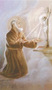 Holy card of Padre Pio cm.7x12- 2 3/4"x 4 3/4"