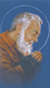 Holy card of Padre Pio cm.7x12- 2 3/4"x 4 3/4"