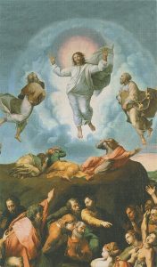 Holy card of transfiguration cm.7x12- 2 3/4"x 4 3/4"