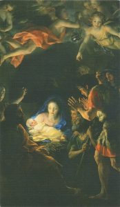 Holy card of the Nativity cm.7x12- 2 3/4"x 4 3/4"
