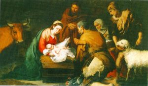Holy card of the Nativity cm.7x12- 2 3/4"x 4 3/4"
