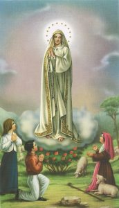 Holy card of Fatima cm.7x12- 2 3/4
