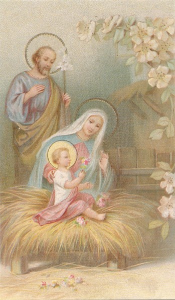 Holy card of the Nativity cm.7x12- 2 3/4"x 4 3/4"