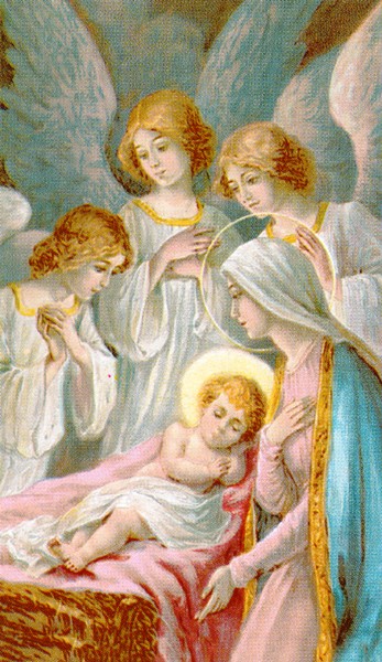 Holy card of the Nativity cm.7x12- 2 3/4"x 4 3/4"