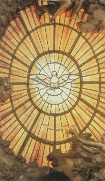 Holy card of the Holy Spirit cm.7x12- 2 3/4"x 4 3/4"