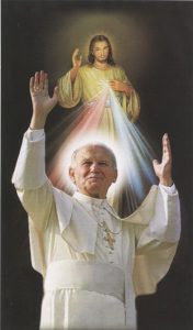 Holy card of Pope John Paul II cm.7x12- 2 3/4"x 4 3/4"