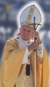 Holy card of the Pope John Paul II cm.7x12- 2 3/4"x 4 3/4"