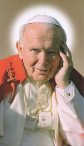 Holy card of the Pope John Paul II cm.7x12- 2 3/4"x 4 3/4"
