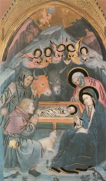 Holy card of the Nativity with