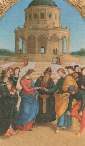 Holy card of the Wedding cm.7x12- 2 3/4"x 4 3/4"