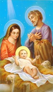 Holy card of the Nativity cm.7x12- 2 3/4"x 4 3/4"