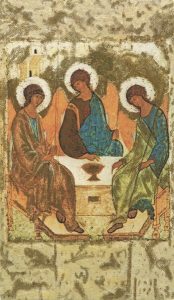 Holy card of the Icon Mother and Child cm.7x12- 2 3/4