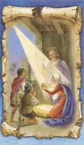 Holy card of the Nativity cm.7x12- 2 3/4"x 4 3/4"