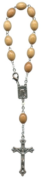 Pine Decade Rosary with Clasp