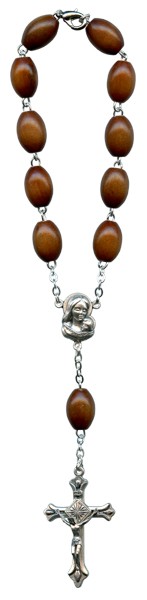 Wood Decade Auto Rosary mm.10 Natural Colour