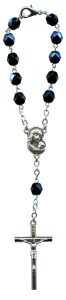 Bohemia Crystal Decade Rosary mm.6 Beetle Colour