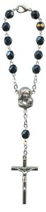 Bohemia Crystal Decade Rosary mm.6 Steel Colour