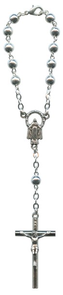 Silver Plated Metal Decade Rosary