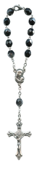 Bohemia Crystal Decade Rosary mm.7 Black