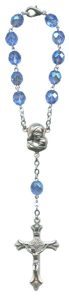 Bohemia Crystal Decade Rosary mm.7 Sapphire