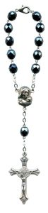 Bohemia Crystal Decade Rosary mm.7 Steel