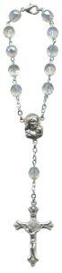 Bohemia Crystal Decade Rosary mm.7 Clear