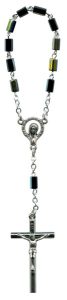 Bohemia Crystal Decade Rosary mm.5 Beetle Colour