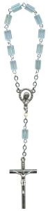Bohemia Crystal Decade Rosary mm.6 Aqua