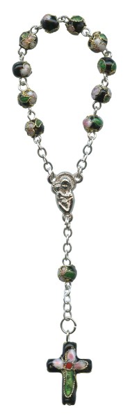 Cloisonné Decade Rosary mm.6 Black