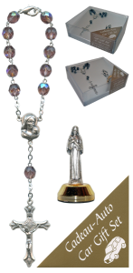 St.Rita Car Statue SCBMC11 with Decade Rosary RD850A-16