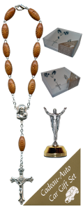 The Resurrection Car Statue SCBMC16 with Decade Rosary RD164-1
