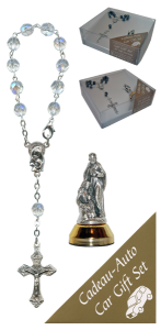 Holy Family Car Statue SCBMC19 with Decade Rosary RDT400-15