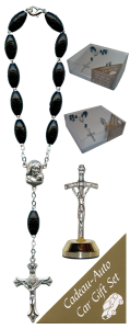 Crucifix Car Statue SCBMC20 with Decade Rosary RD164-3