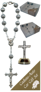 Crucifix Car Statue SCBMC21 with Decade Rosary RD1480S