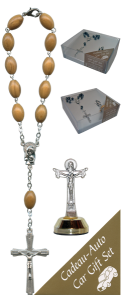 Millenium Car Statue SCBMC26 with Decade Rosary RDO28