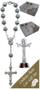 Trinity Car Statue SCBMC27 with Decade Rosary RD1480S