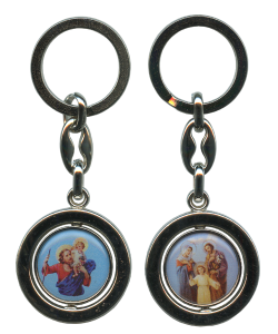 St.Christopher and Holy Family Keychain