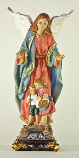 Guardian Angel Colour Statue